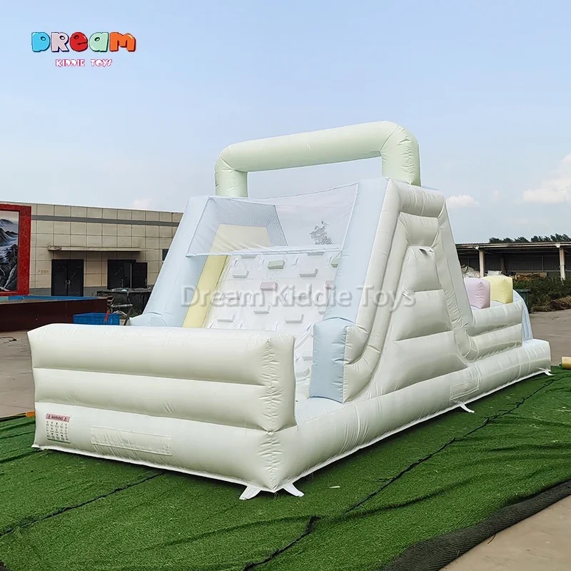 Party Games No Equipment - Commercial Inflatable Slide Obstacle Course PVC