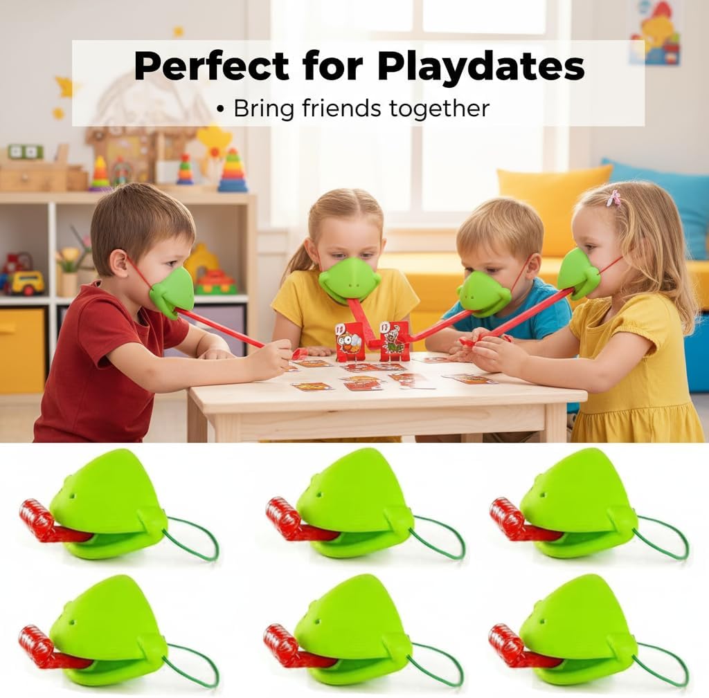 6 Set Chameleon Tongue Shootin - Party Games Gender Reveal recension och pris