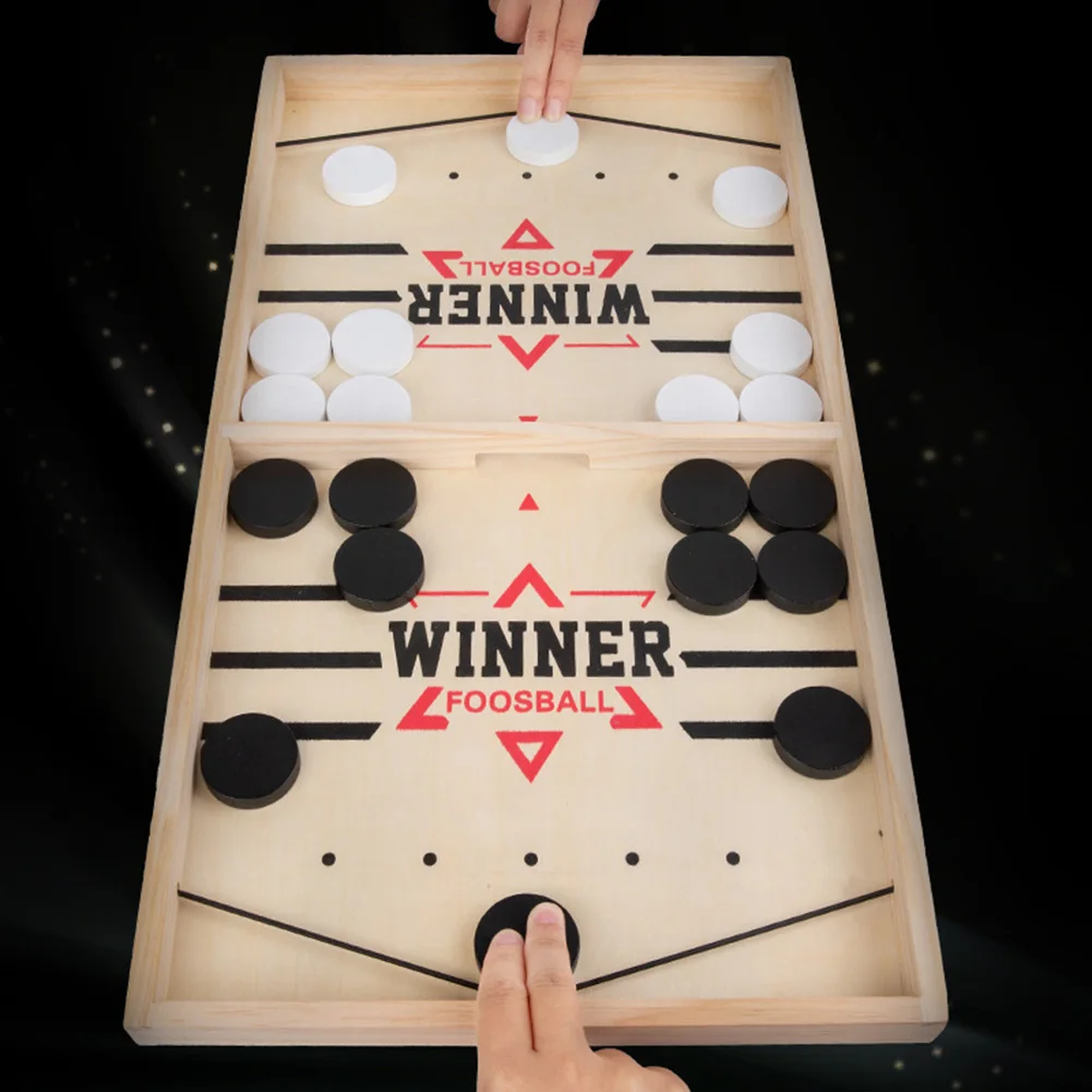 Sling Puck Board Games Wooden  - Party Games For 7 People recension och pris