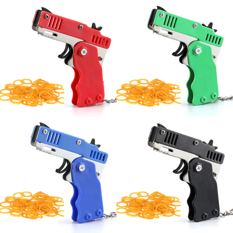 Mini Keychain Rubber Band Gun  - Party Games Gender Reveal recension och pris