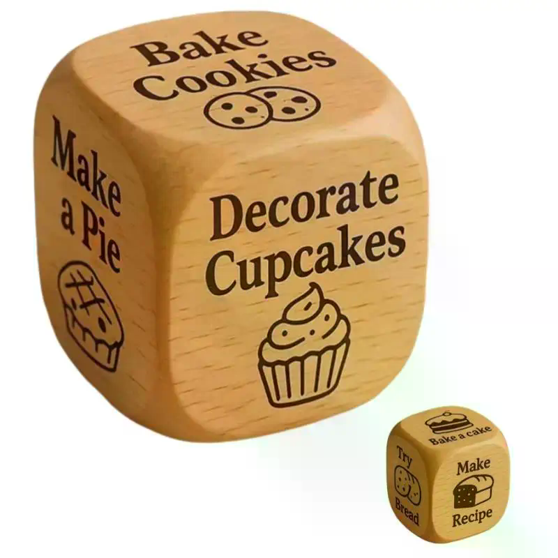 Handmade Wooden Decision Dice  - Book Party Games recension och pris