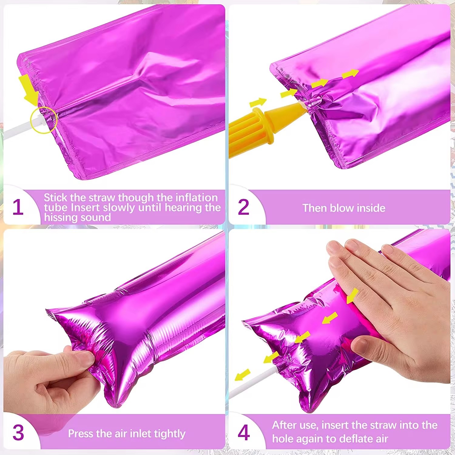 10/30pc Aluminum Film Inflatab - Party Games Gender Reveal recension och pris