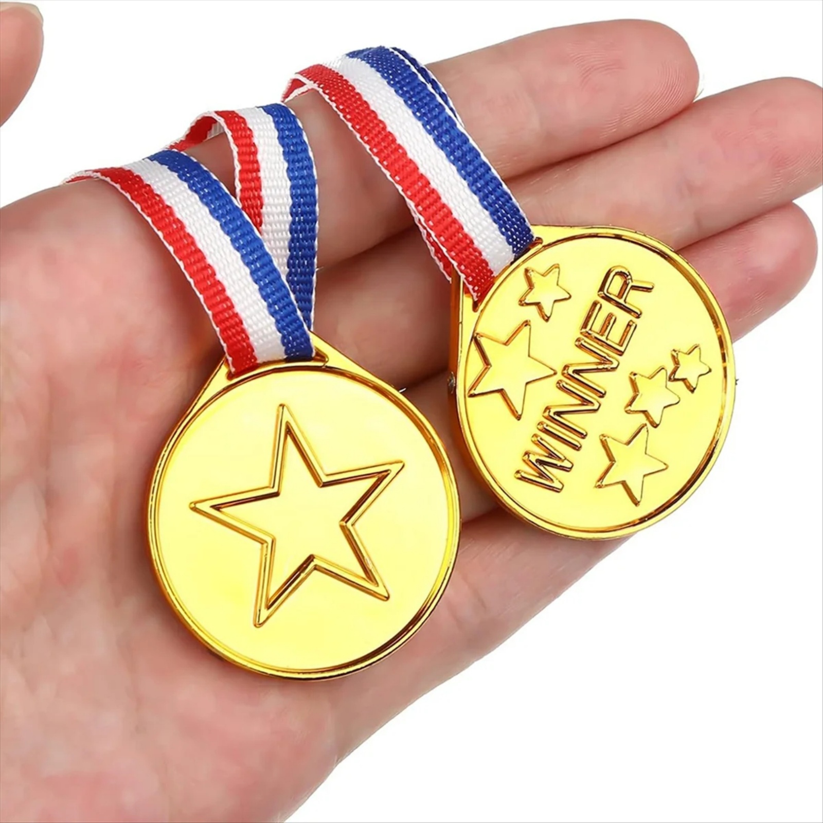 30Pcs Plastic Gold Winners Med - Party Games Gender Reveal recension och pris