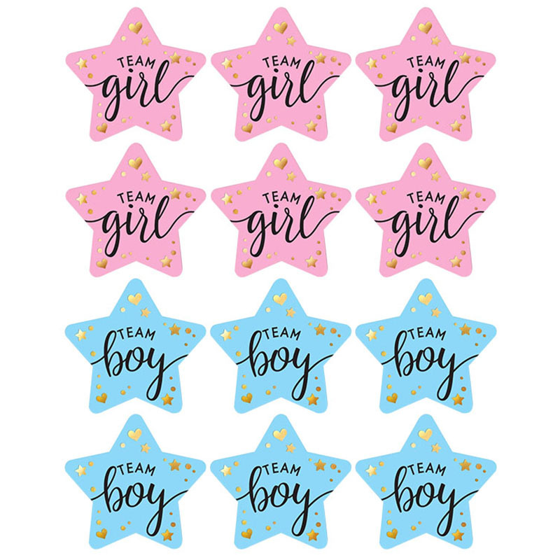 60Pcs Gender Reveal Stickers f - Party Games Gender Reveal recension och pris