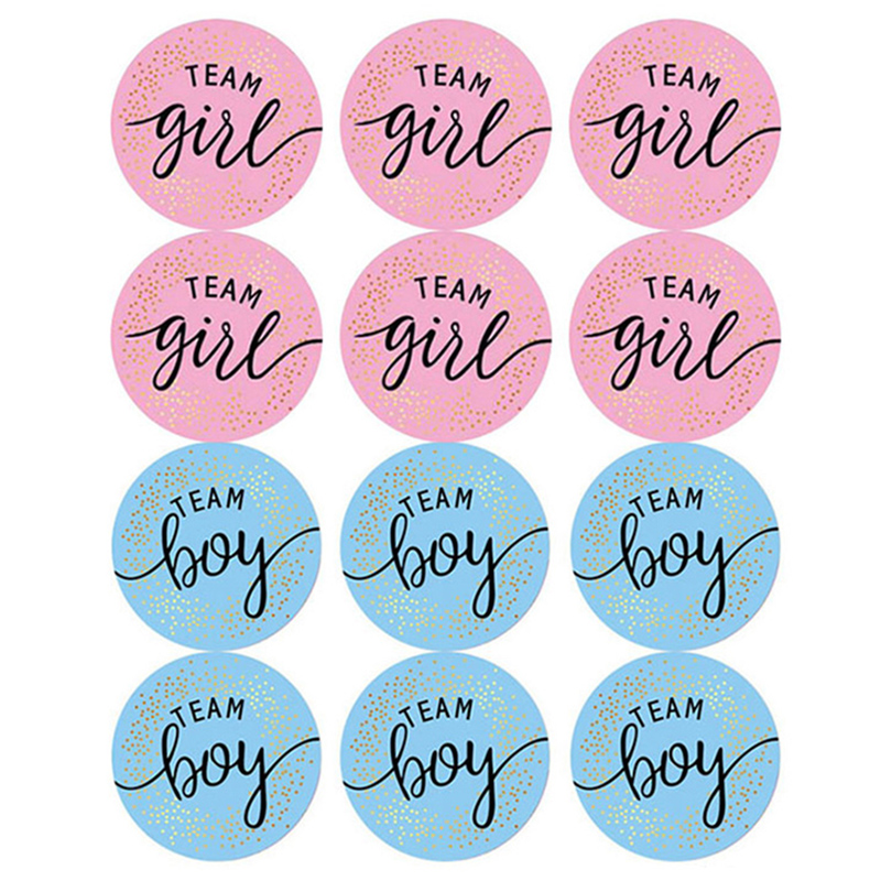 60Pcs Gender Reveal Stickers f - Party Games Gender Reveal recension och pris