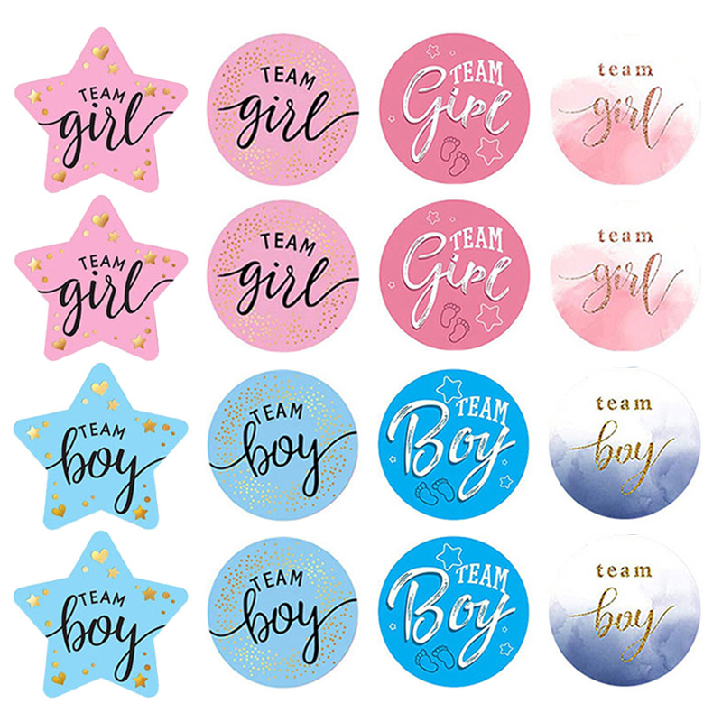 60Pcs Gender Reveal Stickers f - Party Games Gender Reveal recension och pris